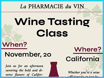La Pharmacie du Vin flyer